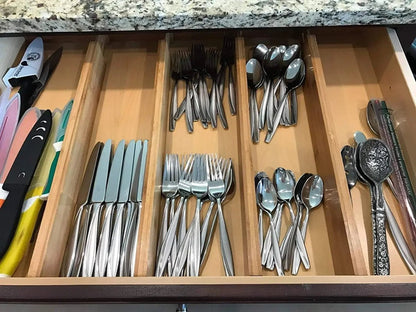 BAMORGA – Organizzatore per cassetti in bambù estendibile per un ordine flessibile