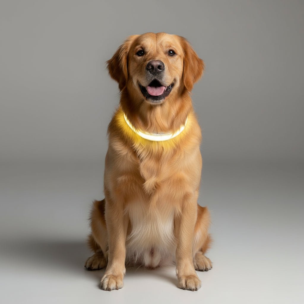 BRIGHTBARK – Guinzaglio LED per cani con ricarica USB e design riflettente