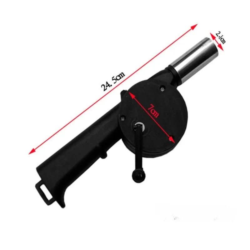BBQ AirBlower - Ventola da barbecue manuale per accendere facilmente la carbonella