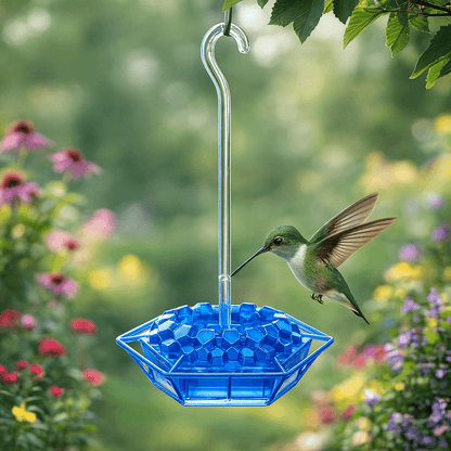 HUMMIFEED – Alimentatore colorato da appendere per colibrì e abbeveratoio per uccelli resistente alle intemperie