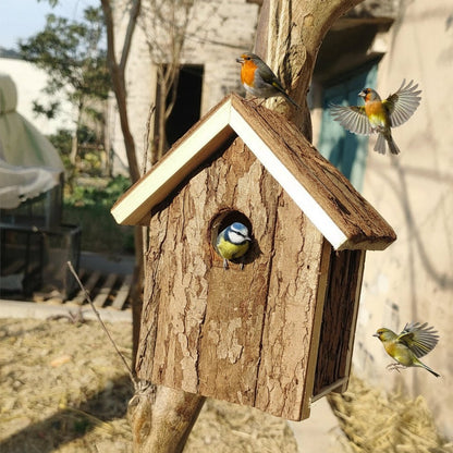HOLLOWSHED – protezione per uccelli in legno di alta qualità con circolazione naturale dell'aria