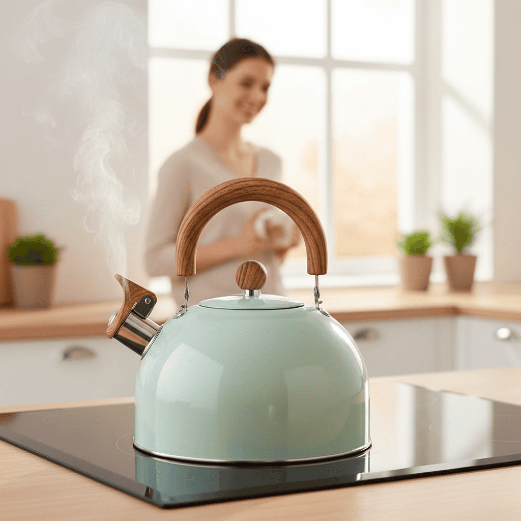 AURABOIL – Bollitore fischiante classico da 3 L con design elegante