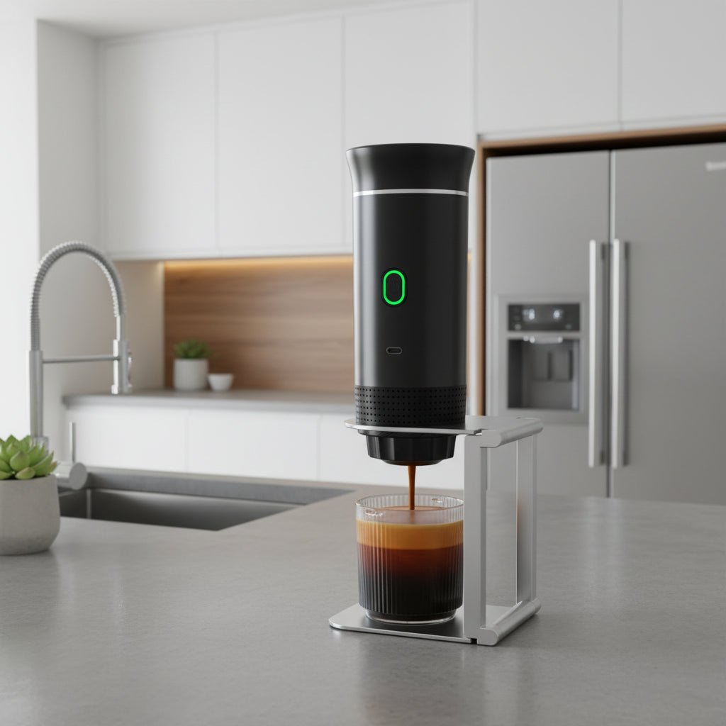 AROMIX – Macchina per espresso portatile 3-in-1 con estrazione ad alta pressione