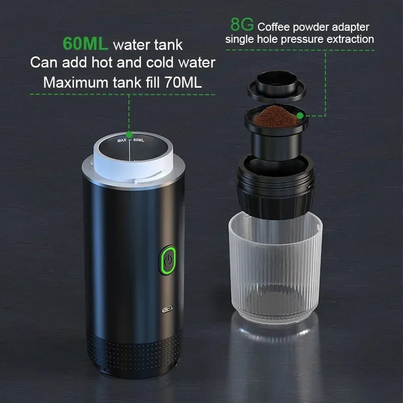 AROMIX – Macchina per espresso portatile 3-in-1 con estrazione ad alta pressione