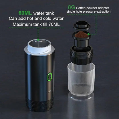 AROMIX – Macchina per espresso portatile 3-in-1 con estrazione ad alta pressione