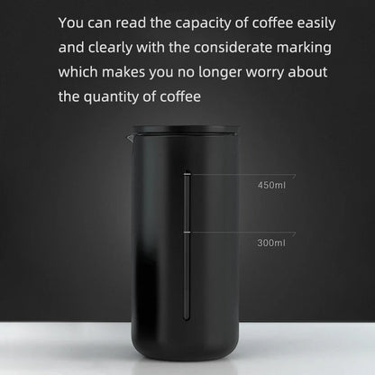 COFFEETREK – Caffettiera francese leggera da 450 ml con filtro in acciaio inossidabile