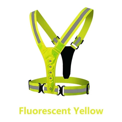 RUNSPARK – Gilet LED regolabile – 3 modalità per un allenamento notturno sicuro