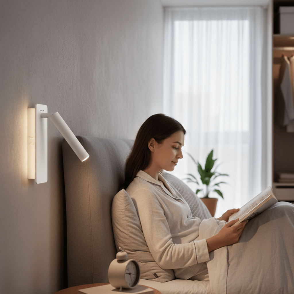 TWIRLLITE – Lampada LED ruotabile per illuminazione del letto flessibile e regolabile