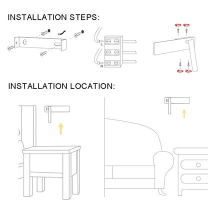 TWIRLLITE – Lampada LED ruotabile per illuminazione del letto flessibile e regolabile