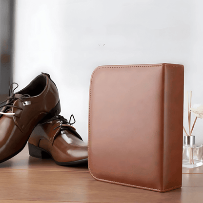 LEATHERCURE – Set di cura delle scarpe premium da 9 pezzi per pelle durevole