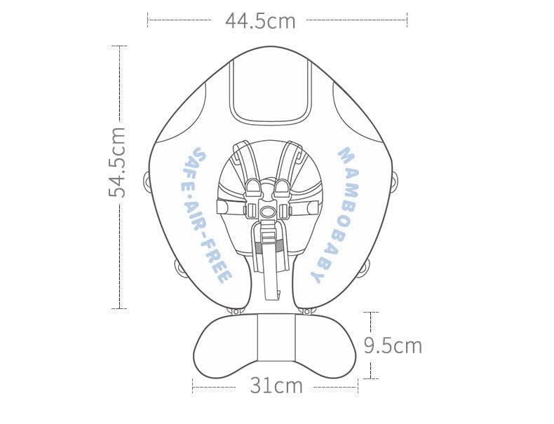 Anello gonfiabile per bambini con cappuccio parasole - Anello da nuoto per bambini con protezione solare e motivo animale per nuotare in sicurezza durante l'estate