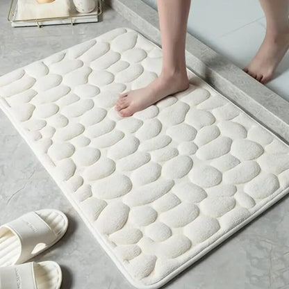 Tappeto da Bagno Assorbente in Bianco