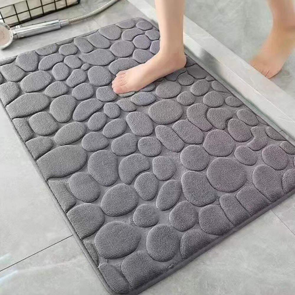 Tappeto da Bagno Assorbente in Grigio