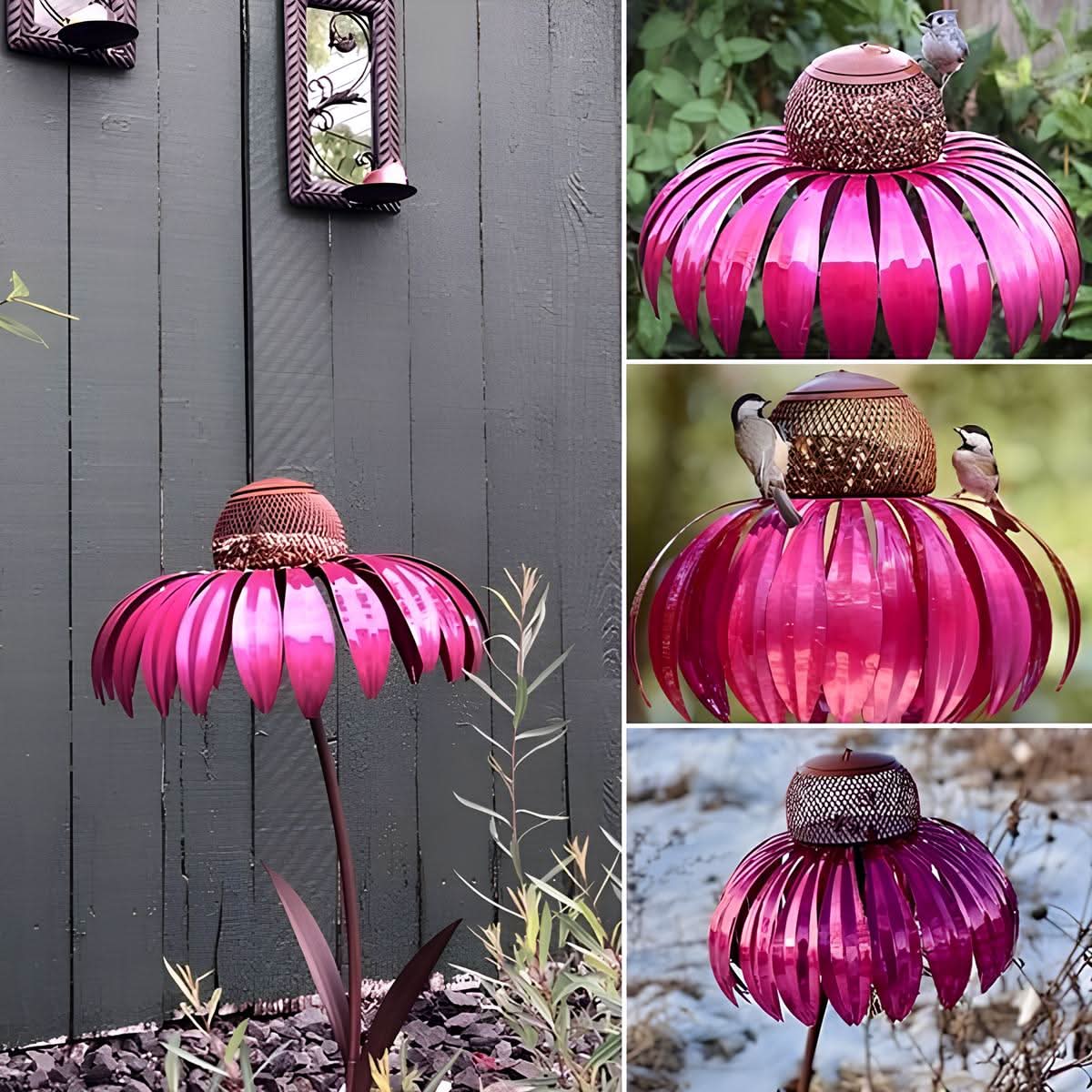 Cono di fiori – Elegante alimentatore a cono in stile floreale