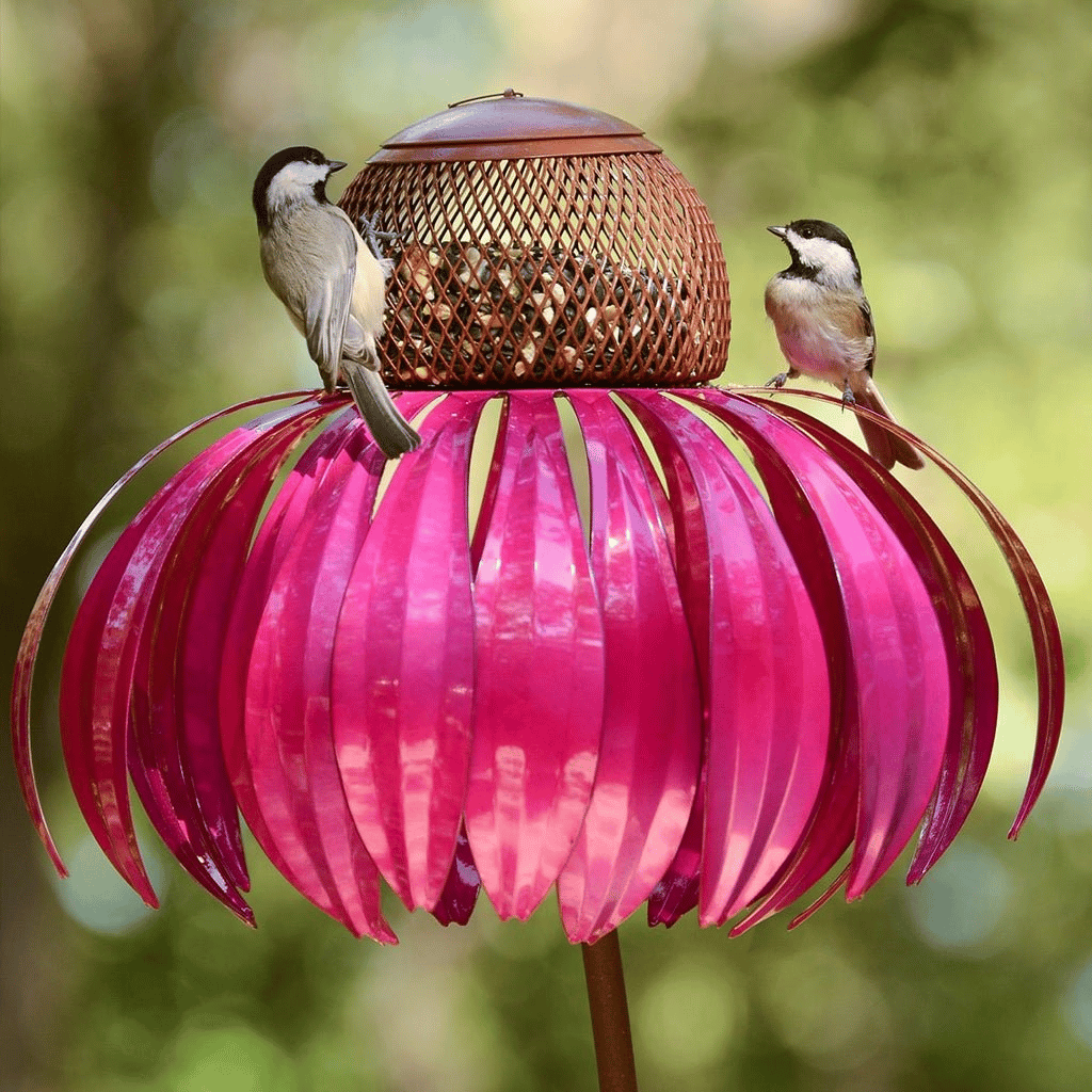 Cono di fiori – Elegante alimentatore a cono in stile floreale