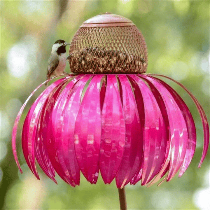 Cono di fiori – Elegante alimentatore a cono in stile floreale