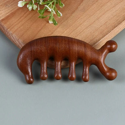 Calmcomb - Pettine massaggiante in legno di sandalo di lusso | Antistatico e ideale per la cura dei capelli e per massaggiare il cuoio capelluto