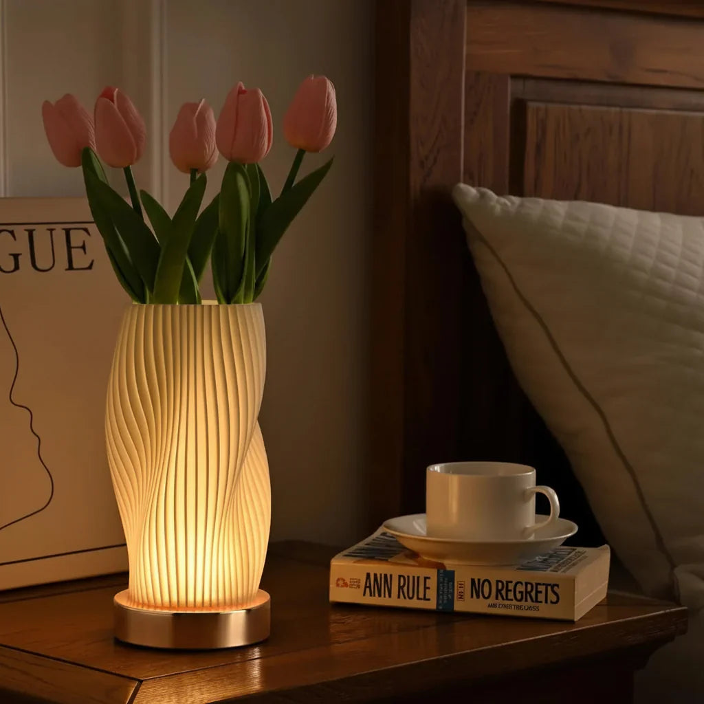 BREEZELIGHT LED – Lampada da tavolo a LED dimmerabile con 3 tonalità di luce