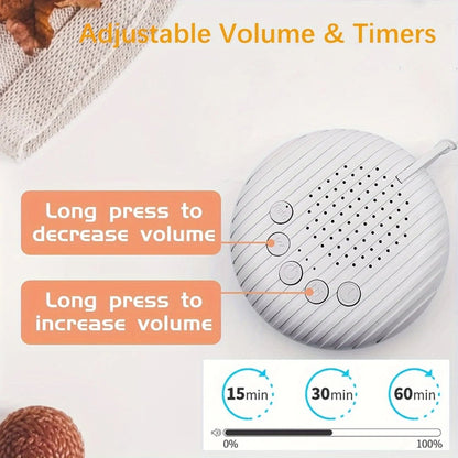 ZENWAVES – Generatore di rumore da viaggio con 10 suoni rilassanti per il sonno