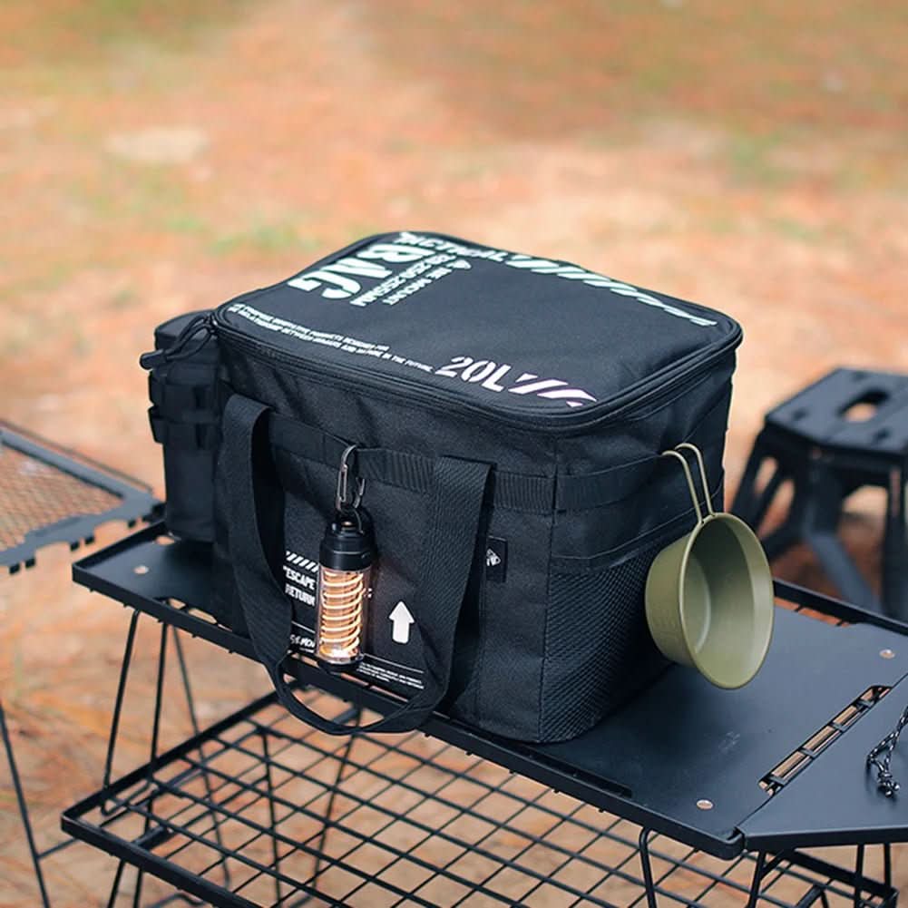 TravelOrganizer Borsa - Borsa da campeggio da 20 litri per picnic e viaggi
