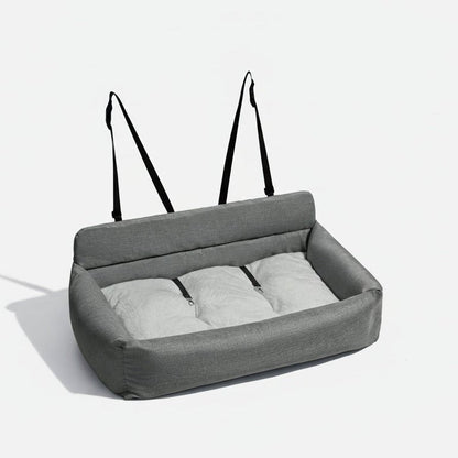 SEATPUP – Letto da auto lavabile per cani di grandi dimensioni, con cinghie di sicurezza e supporto antiscivolo