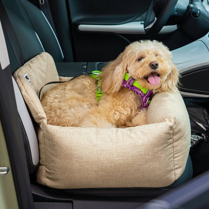 SEATPUP – Letto da auto lavabile per cani di grandi dimensioni, con cinghie di sicurezza e supporto antiscivolo