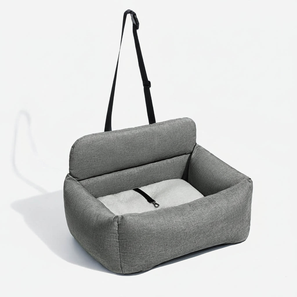 SEATPUP – Letto da auto lavabile per cani di grandi dimensioni, con cinghie di sicurezza e supporto antiscivolo