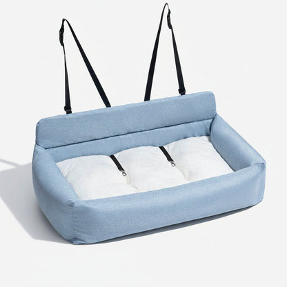 SEATPUP – Letto da auto lavabile per cani di grandi dimensioni, con cinghie di sicurezza e supporto antiscivolo
