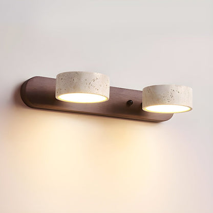 AVERRA – Applique LED in travertino per lusso architettonico