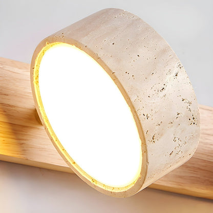 AVERRA – Applique LED in travertino per lusso architettonico