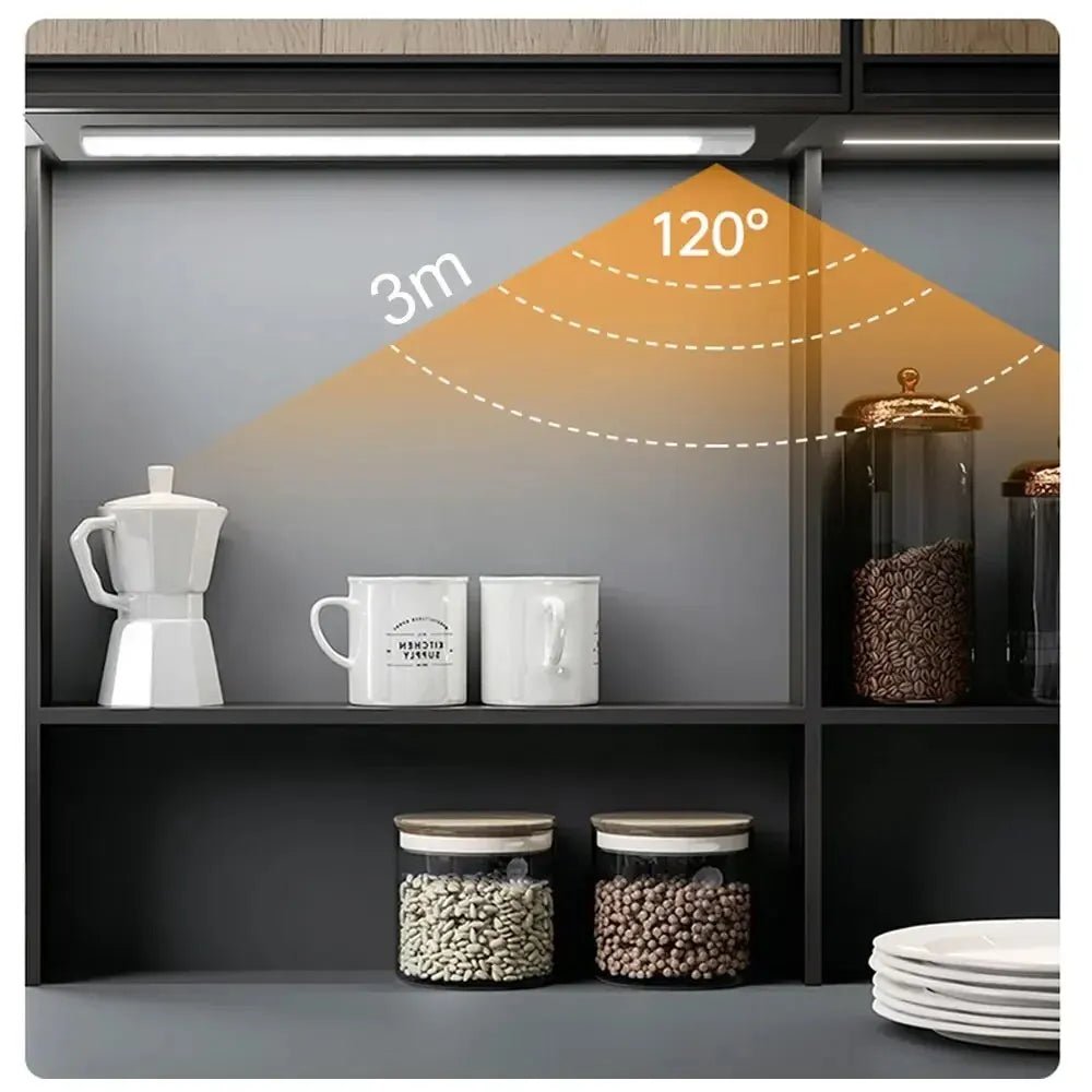 SENSEON – Luce LED ricaricabile per armadietto con sensore di movimento
