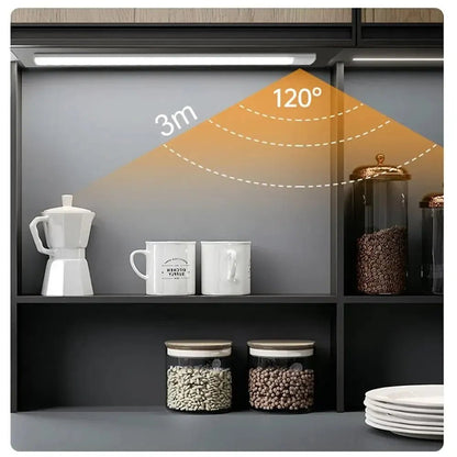 SENSEON – Luce LED ricaricabile per armadietto con sensore di movimento