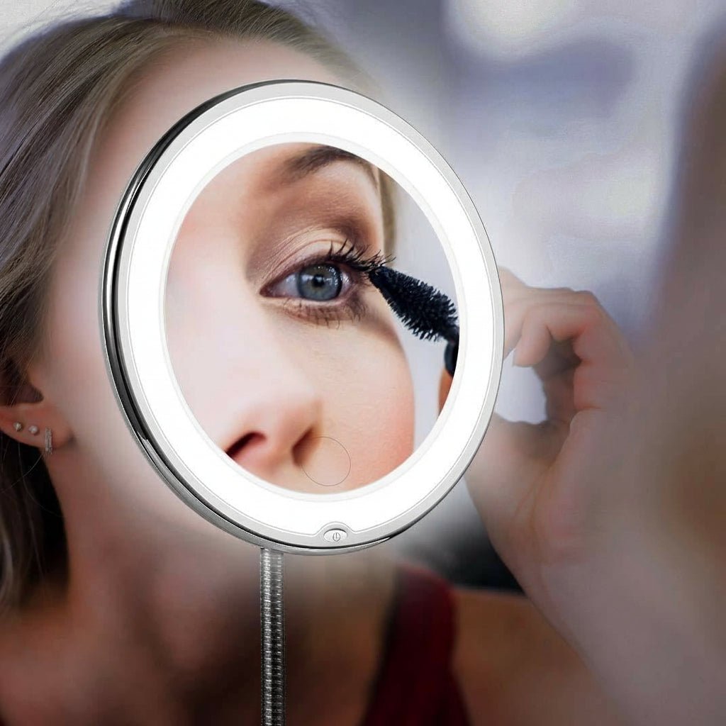 FOCUSLITE – Specchio LED con luce ultra potente e ingrandimento 10x di precisione
