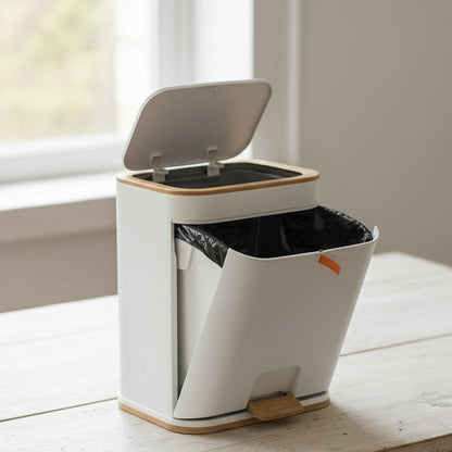 ZENBIN – Cestino per rifiuti da bagno semplice con sistema di coperchio intelligente