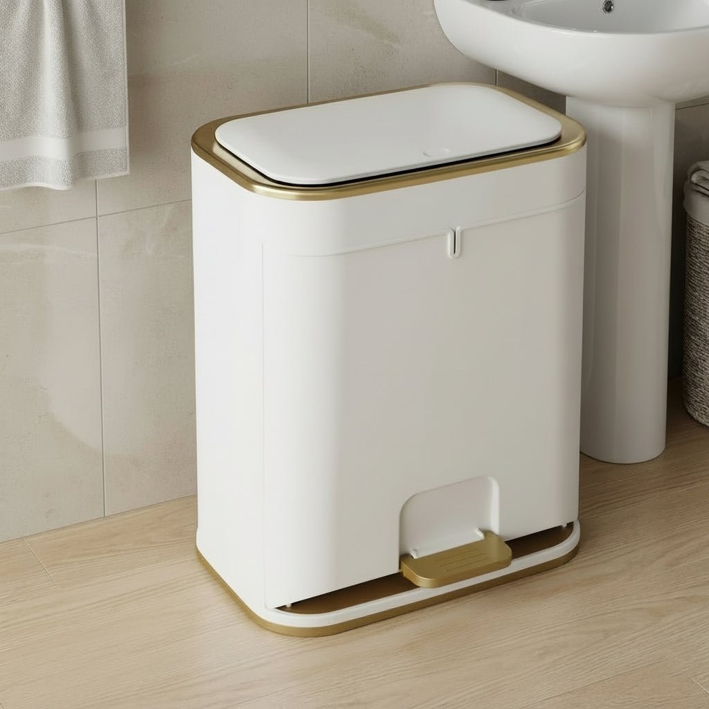 ZENBIN – Cestino per rifiuti da bagno semplice con sistema di coperchio intelligente