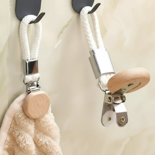 CLIPLOCK – Gancio metallico portatile senza foratura per asciugamani e accessori