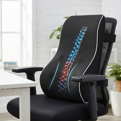 LUMBOREL – Cuscino lombare ergonomico in memory foam per il sollievo dal mal di schiena
