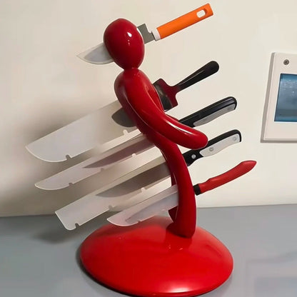 FIGURACUT – Portacoltelli a forma umana artistico per superfici di lavoro eleganti