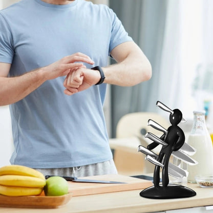 FIGURACUT – Portacoltelli a forma umana artistico per superfici di lavoro eleganti