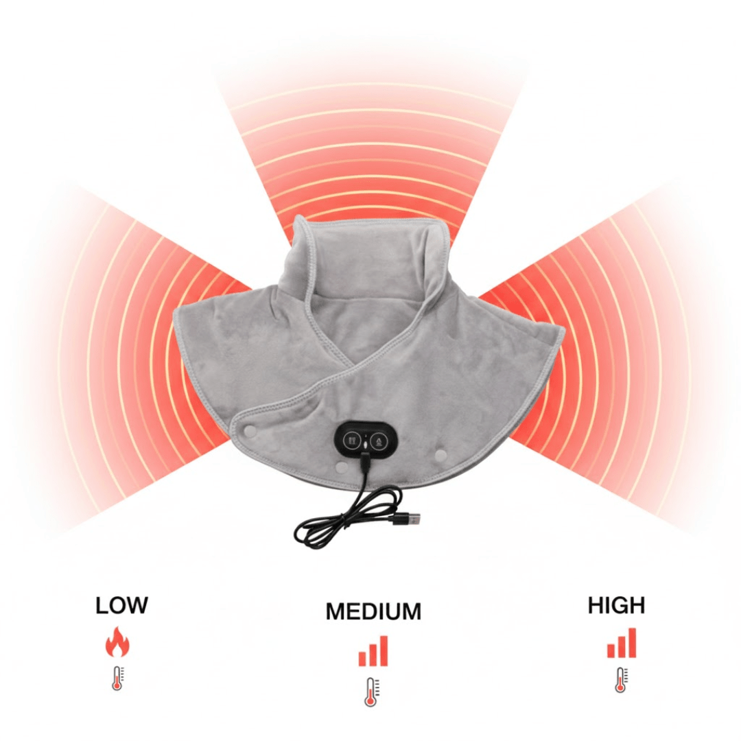 SOOTHSYNC – Avvolgimento termico per collo e spalle con calore regolabile
