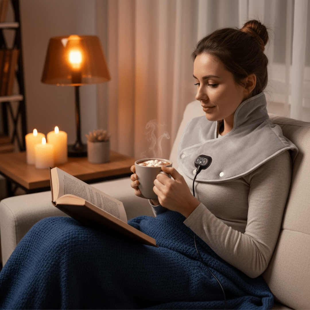 SOOTHSYNC – Avvolgimento termico per collo e spalle con calore regolabile