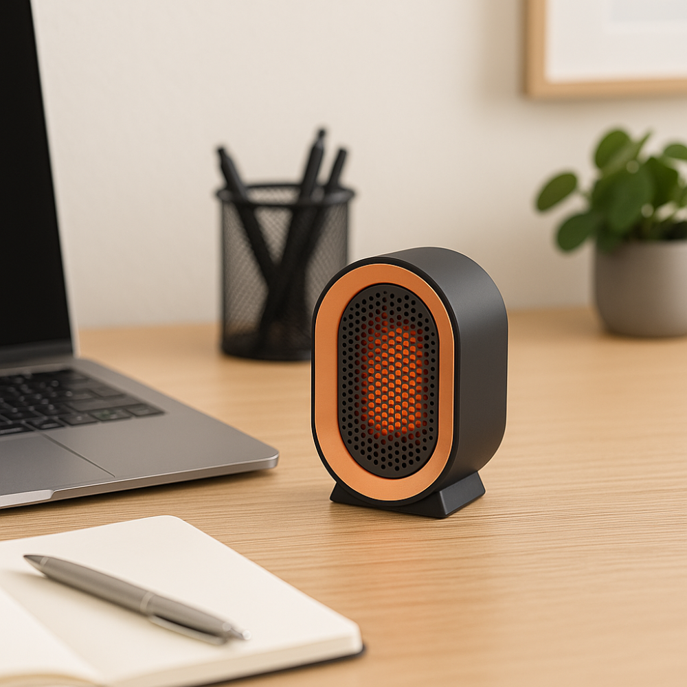 CeramiHeat | Riscaldatore portatile in ceramica compatto ed elegante per uso domestico e in ufficio