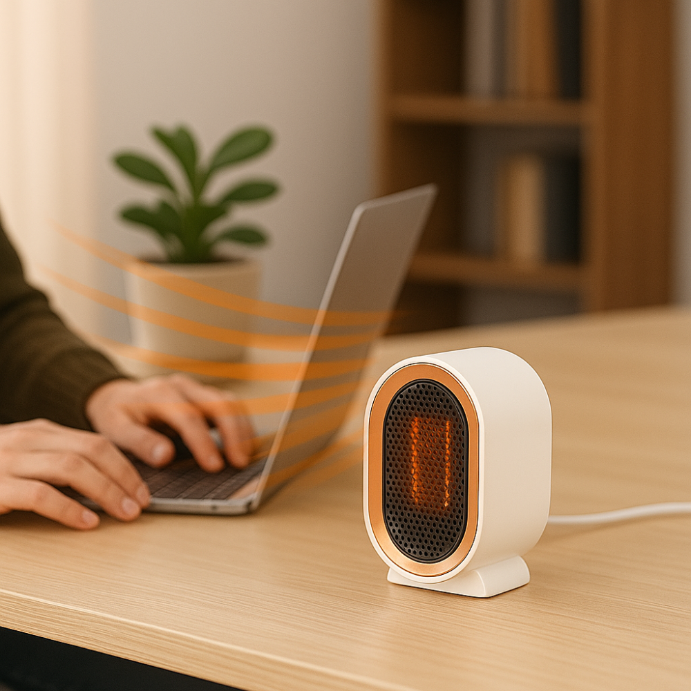 CeramiHeat | Riscaldatore portatile in ceramica compatto ed elegante per uso domestico e in ufficio