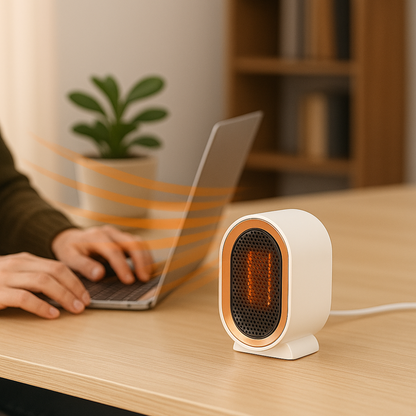 CeramiHeat | Riscaldatore portatile in ceramica compatto ed elegante per uso domestico e in ufficio
