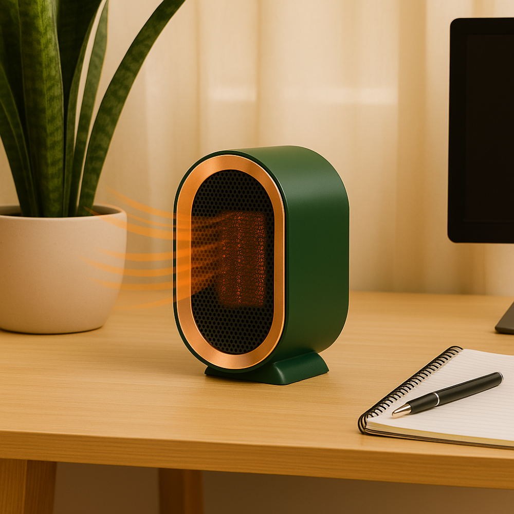CeramiHeat | Riscaldatore portatile in ceramica compatto ed elegante per uso domestico e in ufficio