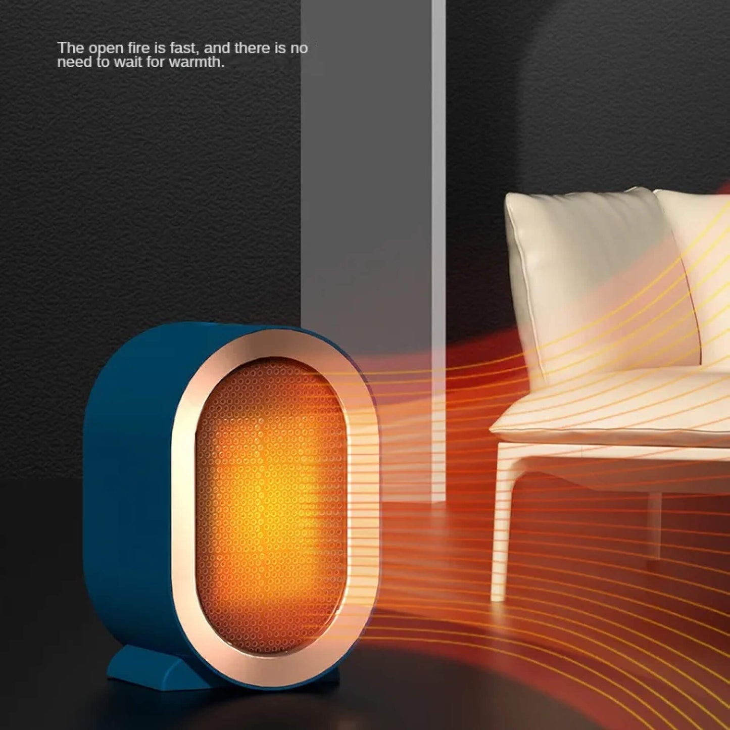 CeramiHeat | Riscaldatore portatile in ceramica compatto ed elegante per uso domestico e in ufficio