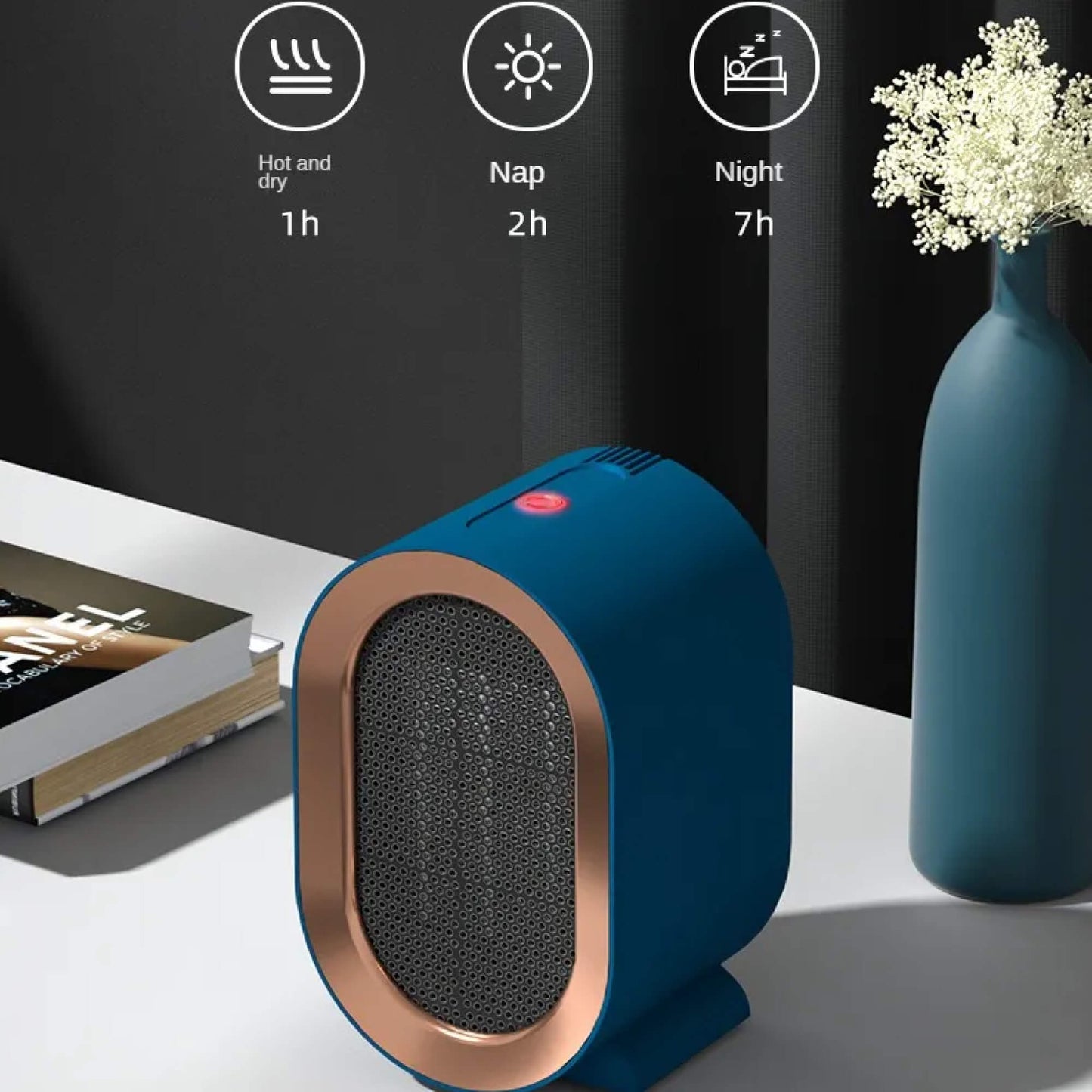 CeramiHeat | Riscaldatore portatile in ceramica compatto ed elegante per uso domestico e in ufficio