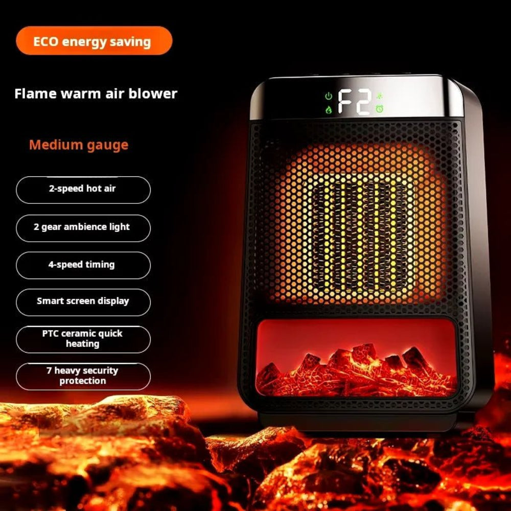 Ceramica | Riscaldatore elettrico portatile regolabile con controllo del termostato