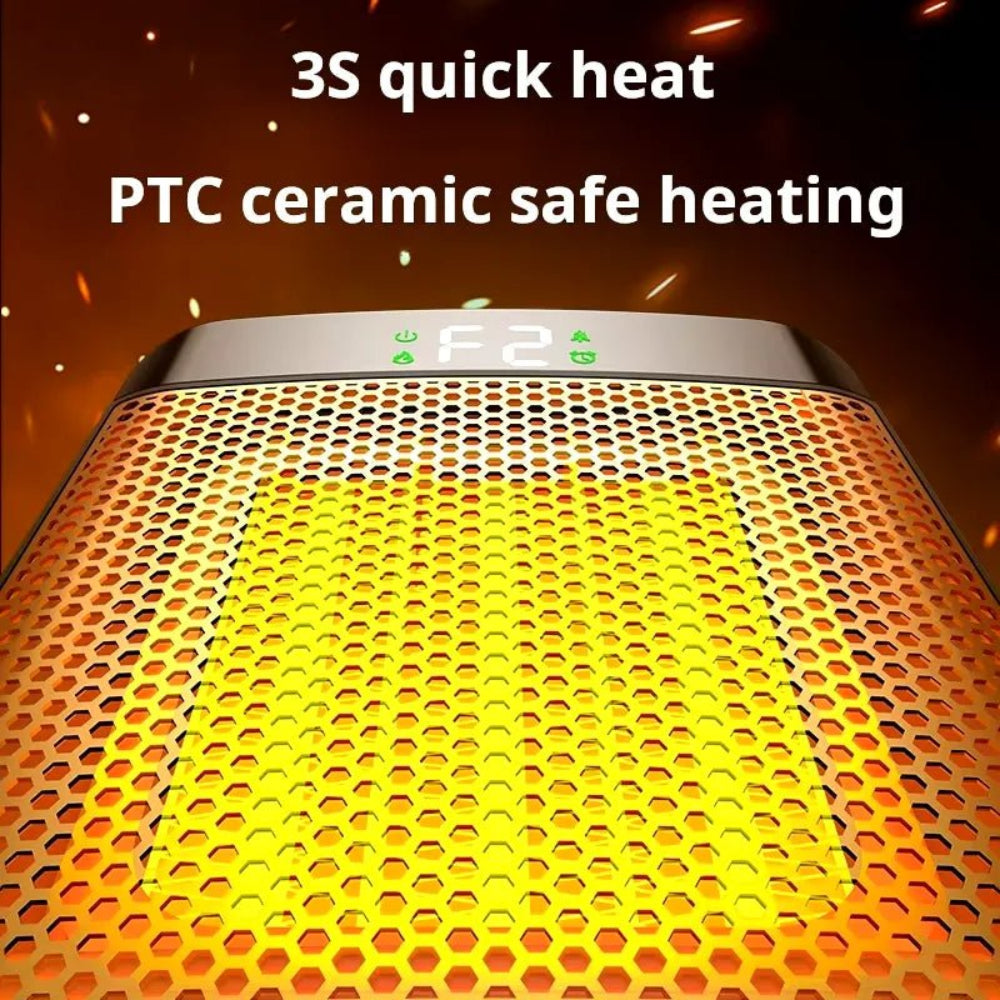 Ceramica | Riscaldatore elettrico portatile regolabile con controllo del termostato