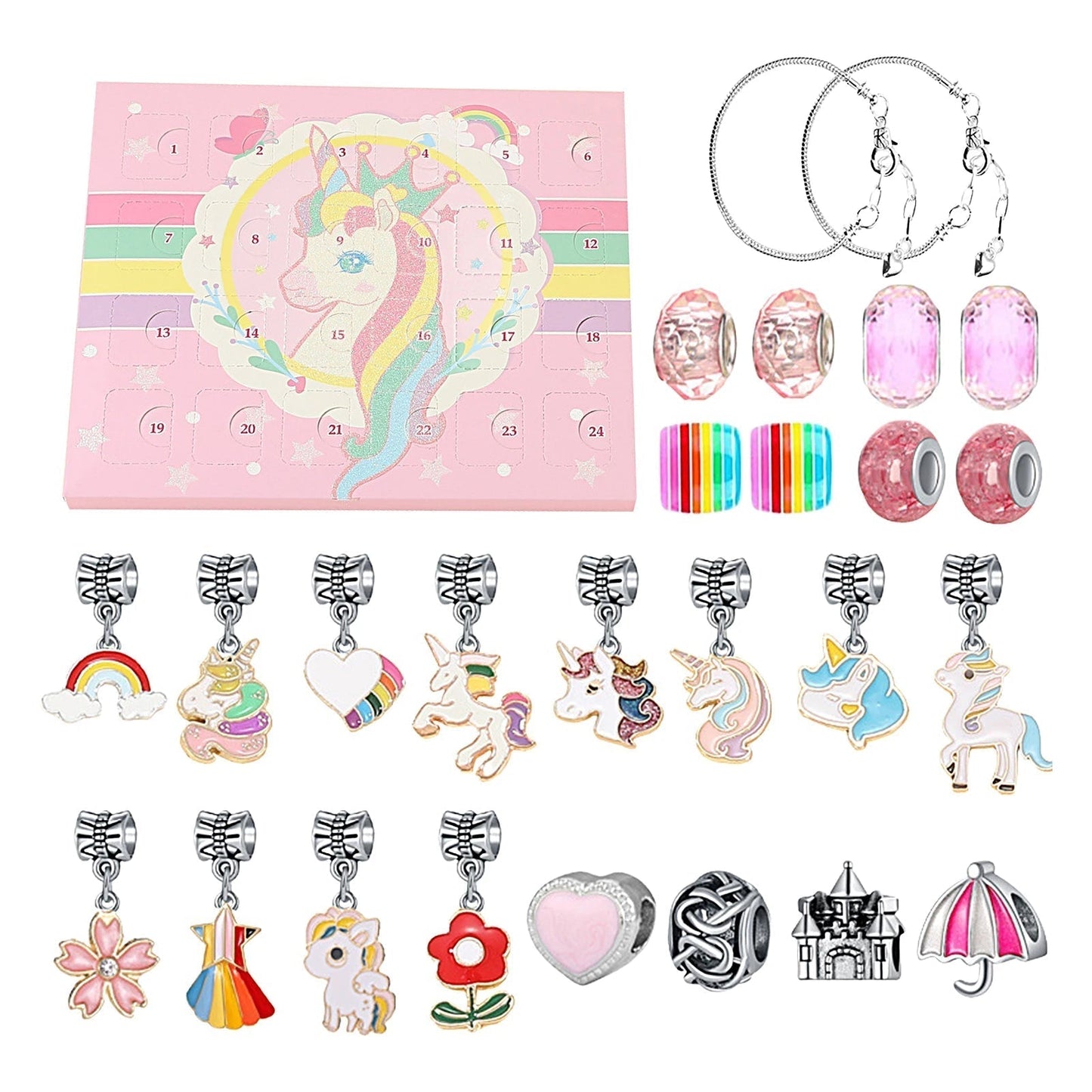 CharmCraft | Calendario dell'Avvento fai da te per realizzare braccialetti per bambini con perline creative